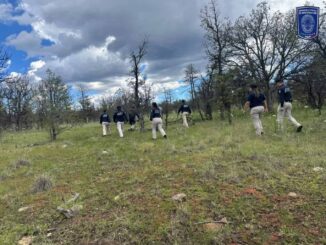 Realiza FGE rastreo en Carichí con apoyo de binomio canino y dron