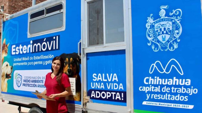 Atenderá Esterimóvil de Municipio a perros y gatos en centro comunitario Chihuahua 2000