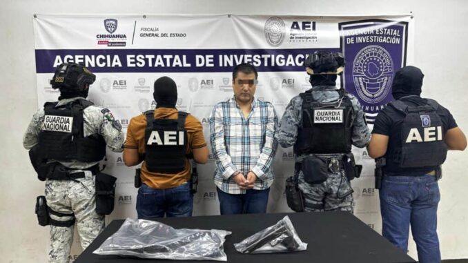 Detiene AEI a masculino por posesión de arma de fuego en la colonia Los Nogales