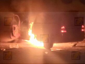  Vehículo se incendia en plena circulación sobre la vialidad Ch-P
