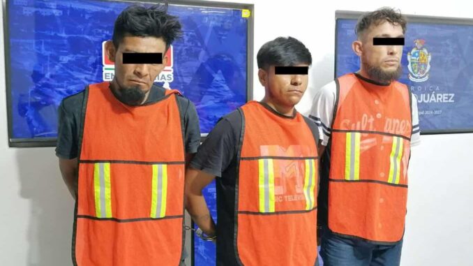 Detienen a cuatro con arma de fuego en la colonia Partido Romero