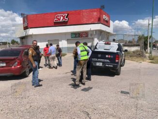 Choque entre patrulla y particular deja dos personas lesionadas en zona sur