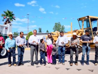 Inicia JCAS obra hídrica y entrega de maquinaria en San Francisco de Borja