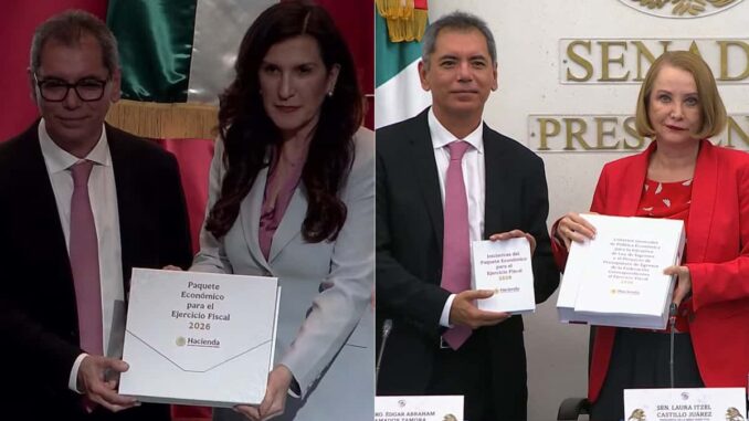 Entregan el Paquete Económico 2026 al Congreso