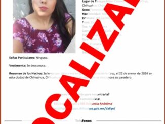 Reporta FEM localización de Mayre Marlene C. M., en buen estado de salud