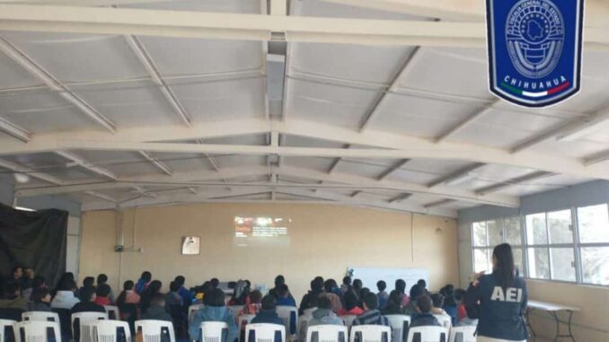 Imparte GOECHI pláticas para evitar violencia a estudiantes en Rosales