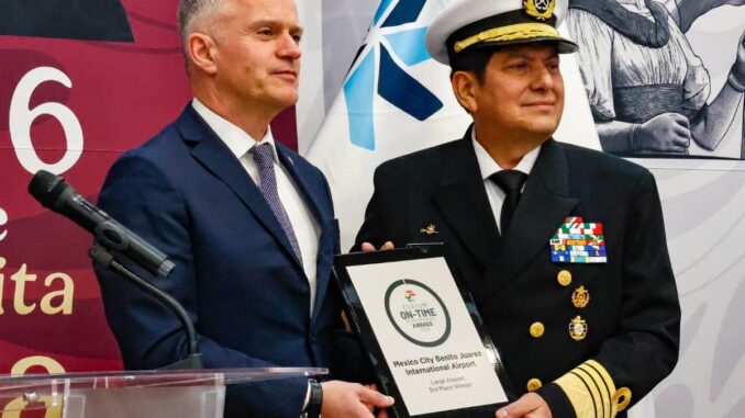 Reconocen al AICM como el tercer aeropuerto más puntual del mundo