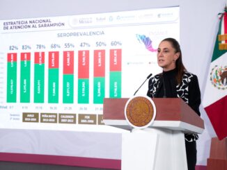 Sheinbaum llama a la población a mantener la calma ante brote de sarampión