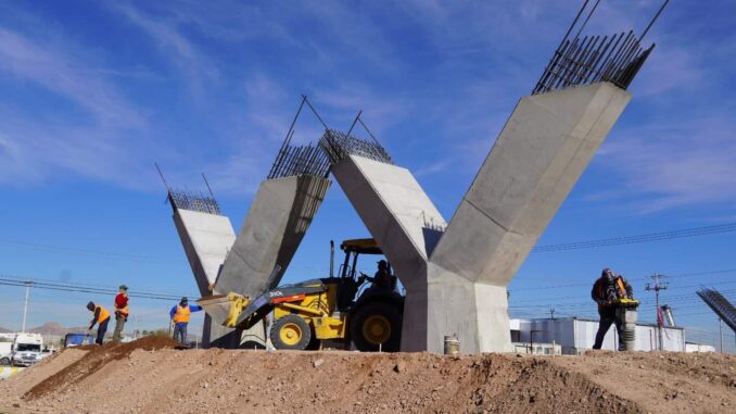 Avanza Municipio con la construcción de Paso Superior en carretera Aldama y avenida Fuerza Aérea