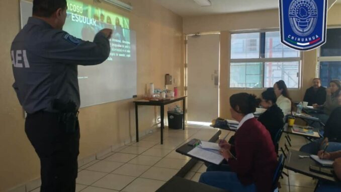 Comparte GOECHI Centro mensaje preventivo con docentes de preparatoria Maestros Mexicanos