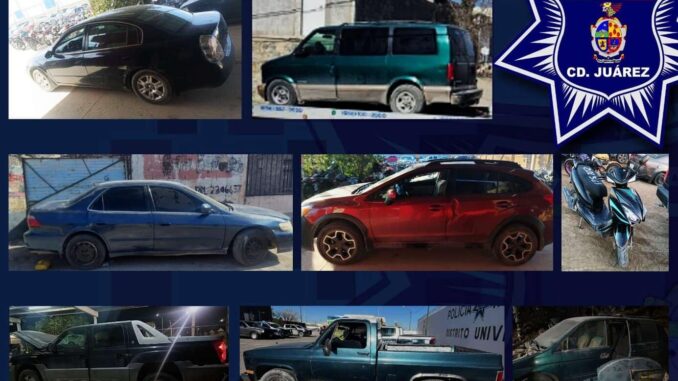 Recuperan 10 vehículos robados durante operativo especial