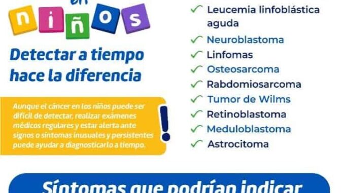 Comparte Municipio señales de alerta para una detección oportuna de cáncer infantil