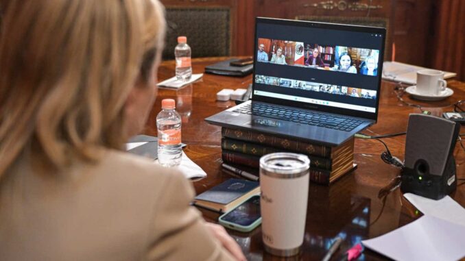 Maru Campos mantiene seguimiento a la estrategia contra el sarampión en encuentro virtual con Claudia Sheinbaum