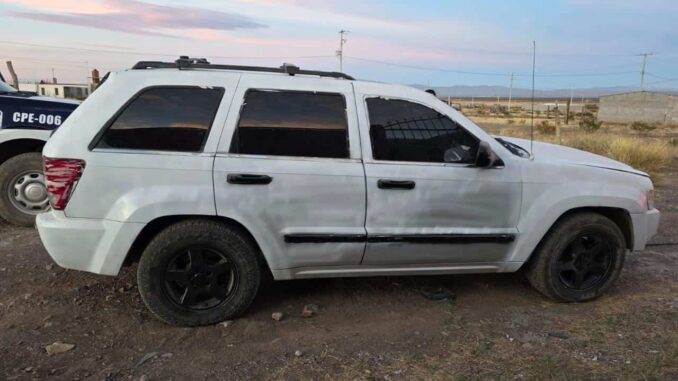 Asegura célula BOII vehículo blindado con placas sobrepuestas en Aldama