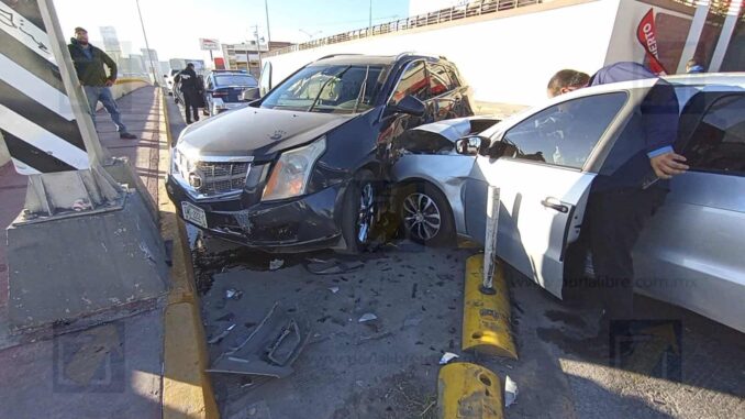 Choque en lateral del Juventud deja a adulto mayor lesionado