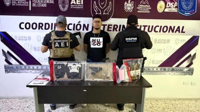 Detienen a sujeto con droga y arma de fuego en el Fraccionamiento Molino de Agua
