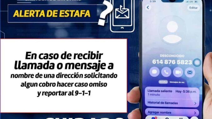 Alerta Gobierno Municipal por llamadas falsas para cobro de uso de suelo