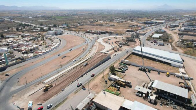 Registra Municipio avance del 40% en puente de la carretera Aldama y avenida Fuerza Aérea
