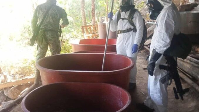 Desmantelan laboratorio de drogas en Guerrero; estiman golpe financiero de 309 mdp