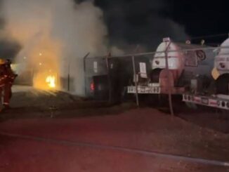Apoyó DSPM en incendio de gasera en el municipio de Aldama