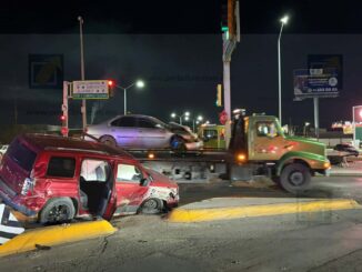 Choque en cruce de la Juan Pablo II deja una herida