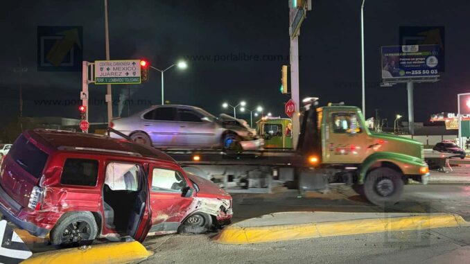 Choque en cruce de la Juan Pablo II deja una herida