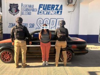 Detienen a vendedora de metanfetamina acompañada de su bebé en Riberas de Sacramento