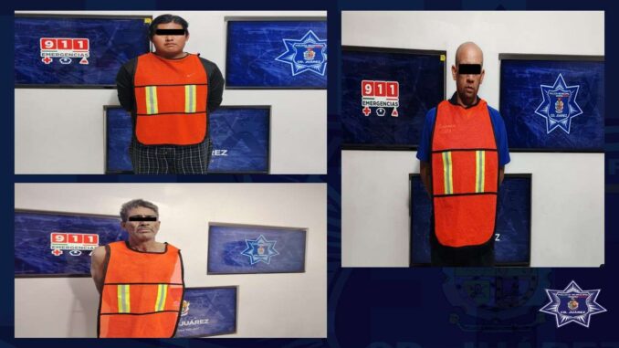 Detienen a tres por violencia familiar