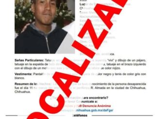Localiza Fiscalía de Distrito Zona Centro a joven con reporte de ausencia