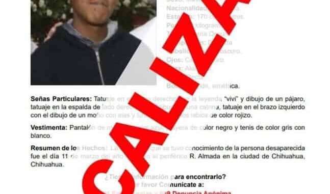 Localiza Fiscalía de Distrito Zona Centro a joven con reporte de ausencia