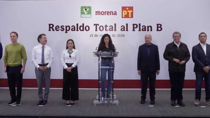 Morena y aliados van juntos con el Plan B de la presidenta Sheinbaum