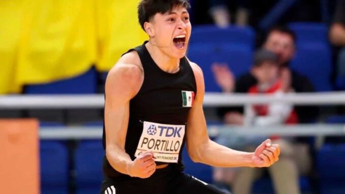 Erick Portillo logra histórica plata en el salto de altura del Mundial de Atletismo Indoor