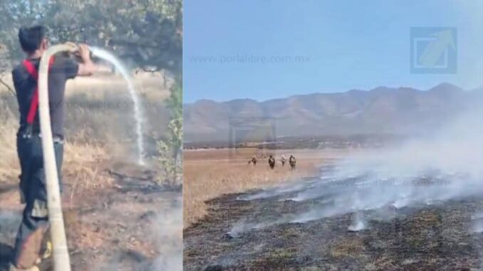 Fuerte incendio moviliza a bomberos y civiles de Buenaventura rumbo a Namiquipa