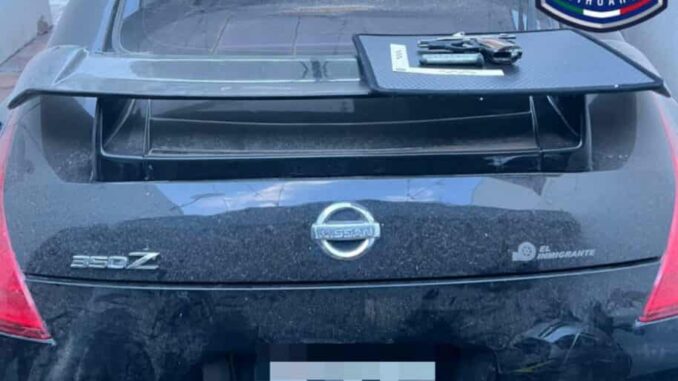 Asegura FGE vehículo, arma de fuego, droga y objetos de interés criminalístico tras cateo en Parral