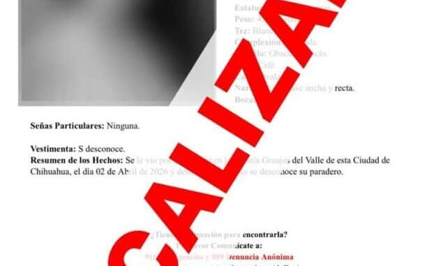 Localiza FEM a tres personas ausentes en Chihuahua