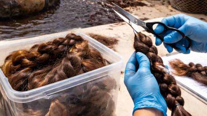 Veracruz impulsa donación de cabello para contener contaminación de hidrocarburos