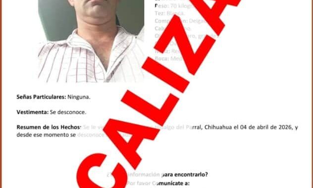 Localiza FGE en Durango a hombre reportado como ausente en Parral