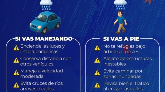 Prevén continuidad de lluvias en la capital 