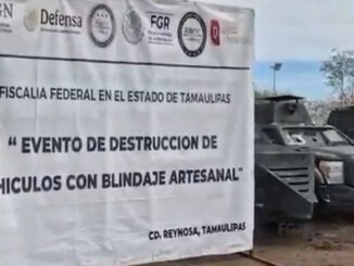 Destruyen en Reynosa 18 «monstruos» del crimen organizado