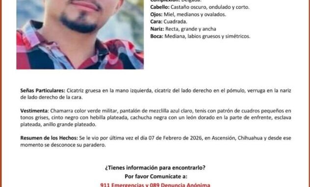 Difunde FGE Noroeste pesquisas de dos masculinos desaparecidos en Ascensión