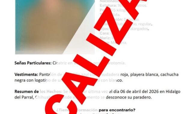 Localiza FGE en Balleza a menor de edad con reporte de ausencia en Parral