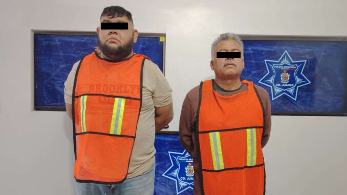 Detienen a dos y les aseguran vehículo usado en varios asaltos