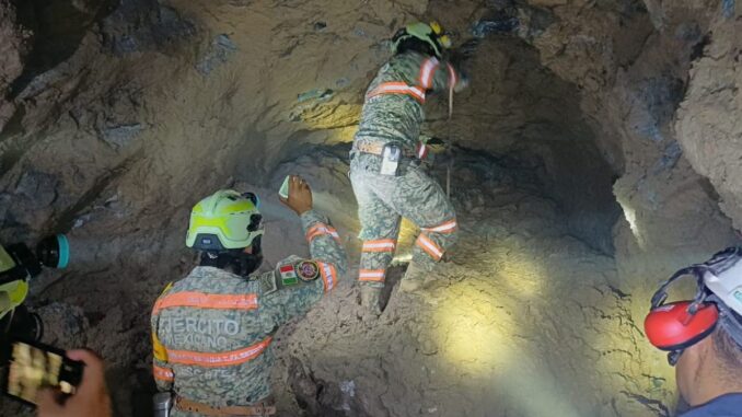 Continúa la búsqueda del cuarto minero atrapado en mina en Sinaloa