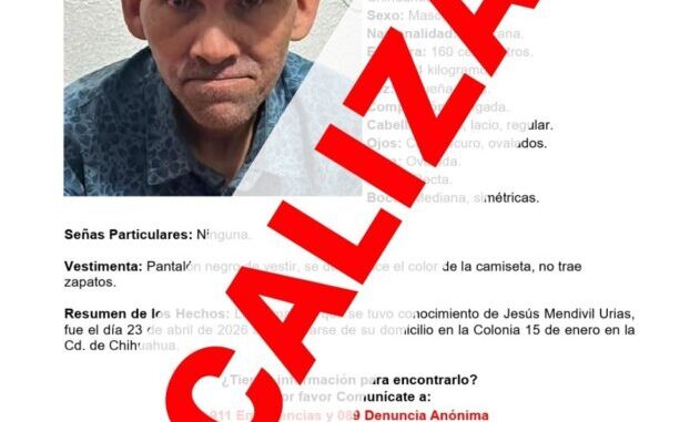 Localiza Fiscalía a dos personas con reporte de ausencia en la ciudad de Chihuahua